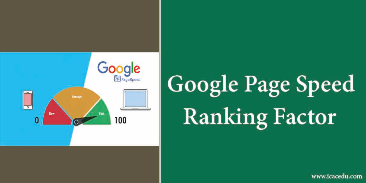 Google Page Speed Ranking Factor