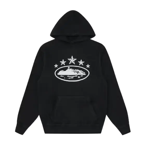 Corteiz 5 Starz Alcatraz Hoodie Black